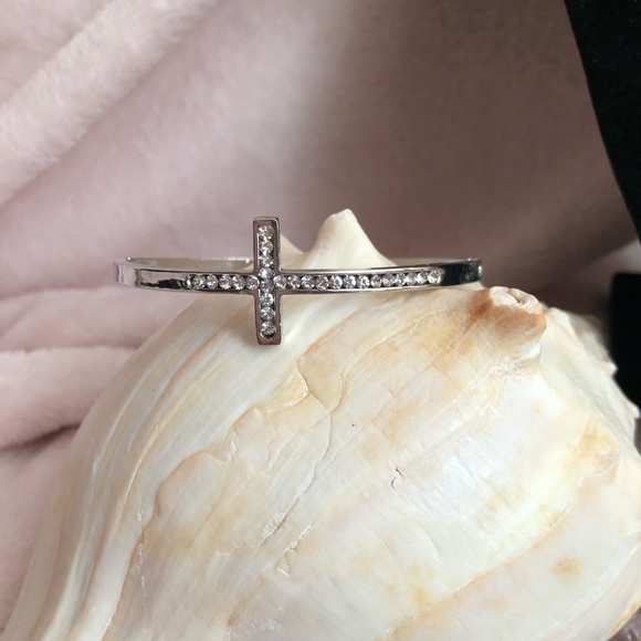 Silver Cross Bracelet - Picture 2 of 6